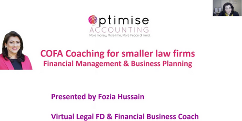 COFA Coaching for smaller law firms, Financial Management & Business Planning.